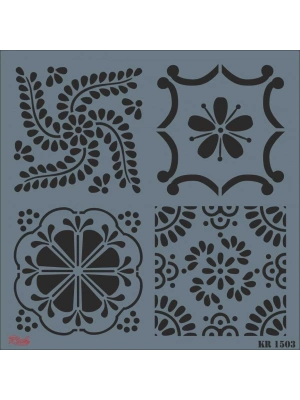 ® Rich KR 1503 Fayans Stencil 30X30 cm