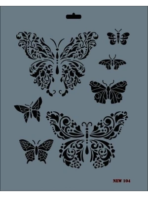 ® Rich New Seri N-104 Stencil 35x25 cm