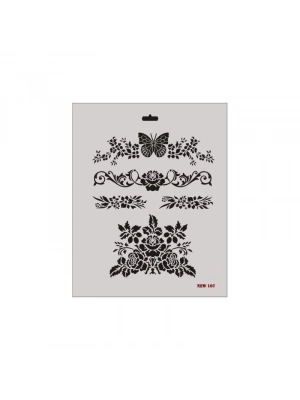 ® Rich New Seri N-107 Stencil 35x25 cm