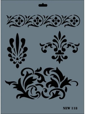 ® Rich New Seri N-118 Stencil 35x25 cm