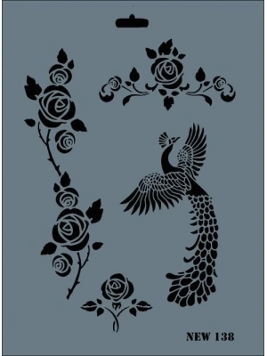 ® Rich New Seri N-138 Stencil 35x25 cm