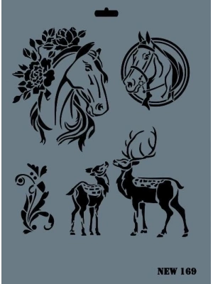 ® Rich New Seri N-169 Stencil 35x25 cm