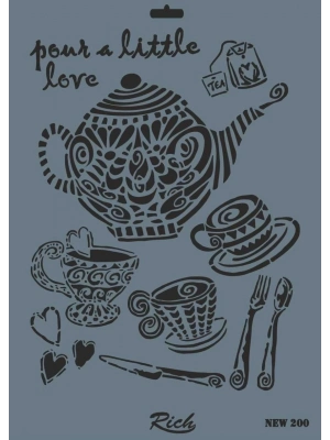 ® Rich New Seri N-200 Stencil 35x25 cm