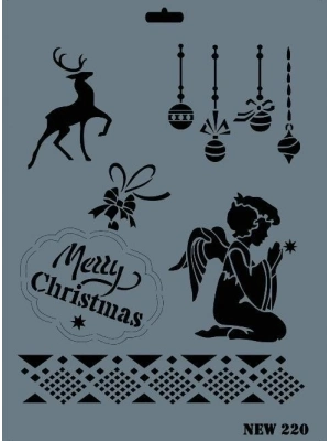 ® Rich New Seri N-220 Stencil 35x25 cm