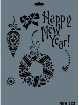 ® Rich New Seri N-223 Stencil 35x25 cm