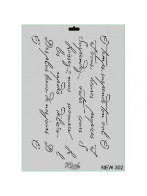 ® Rich New Seri N-302 Stencil 35x25 cm