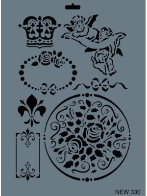 ® Rich New Seri N-330 Stencil 35x25 cm