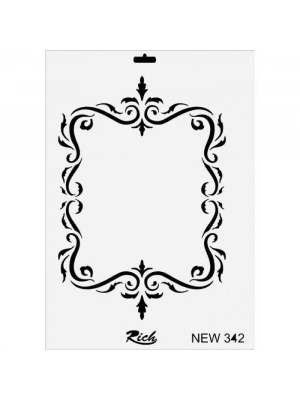 ® Rich New Seri N-342 Stencil 35x25 cm