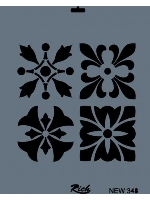 ® Rich New Seri N-348 Stencil 35x25 cm