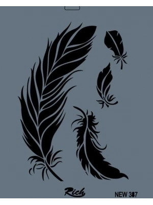 ® Rich New Seri N-387 Stencil 35x25 cm