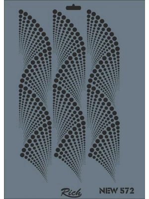 ® Rich New Seri N-572 Stencil 35x25 cm