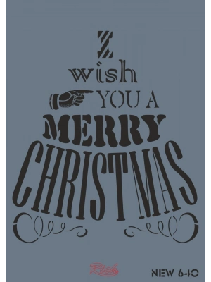 ® Rich New Seri N-640 Stencil 35x25 cm