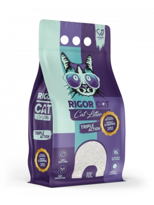 Rigor Lavanta Kokulu İnce Taneli Kedi Kumu 10 lt