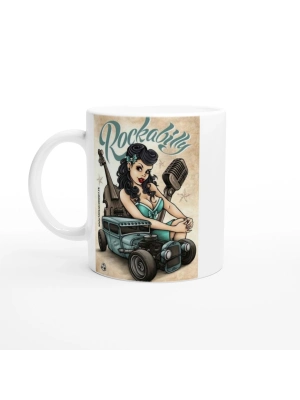 Rockabilly Tarzı Pin-Up Kupa