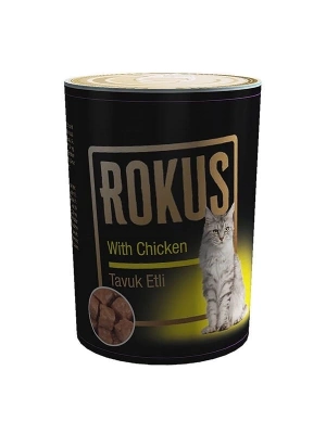 Rokus Tavuklu Yetişkin Konserve Kedi Maması 1 Adet 410 Gr