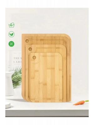 Rossel Premium 3lü Bambu Kesim Panosu