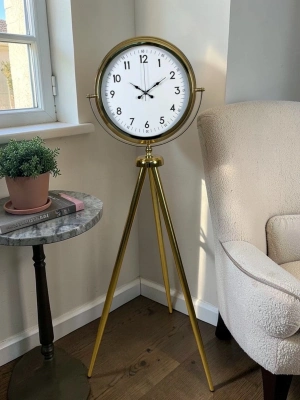 Royal Gold Tripod Ayaklı Dekoratif Saat