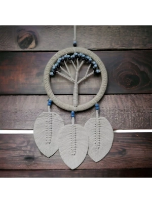 Rüya Kovan Hayat Ağacı Dream Catcher Ekru
