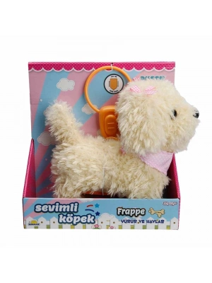 ® S01002858 YÜRÜYEN SEVİMLİ KÖPEK  SESLİ BEYAZ-SUN