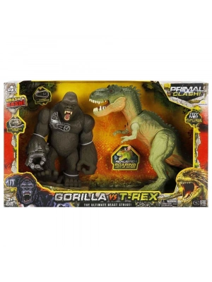 ® S01071144 OYUN SET PRİMAL CLASH GORİLLA/TREX 2Lİ
