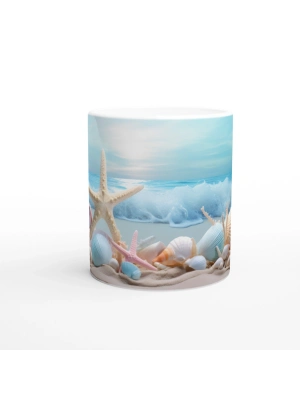 Sahilin Renkli Hazineleri Kupa Bardak