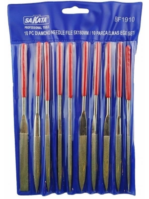 ® Sakata 19105 Elmas Eğe Takımı 10 Parça 5X180 mm