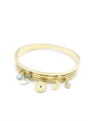 Sallantılı Göz Bilezik - Altın