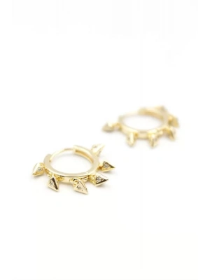 Sallantılı Halka Küpe - Altın