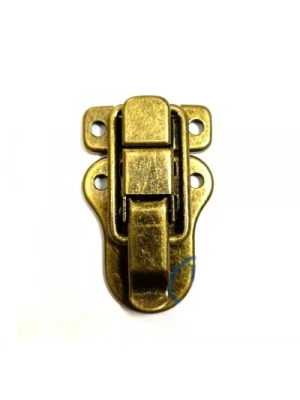 Sandık, Kutu Klipsi, Ön Kilidi - 48x30mm, Antik, 100 Adet