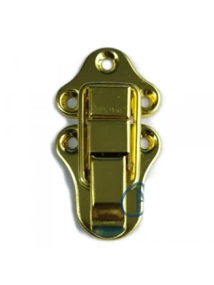 Sandık, Kutu Klipsi, Ön Kilidi - 72x40mm, Altın, 1 Adet