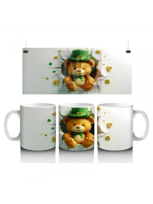 Şans Getiren Şapkalı Ayıcık – Baskılı Kahve Kupası