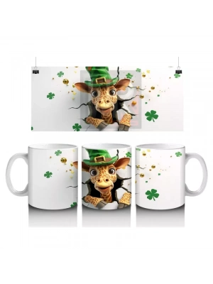 Şans Getiren Şapkalı Zürafa – Baskılı Kahve Kupası