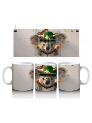 Şapkalı Sevimli Koala – Baskılı Kahve Kupası