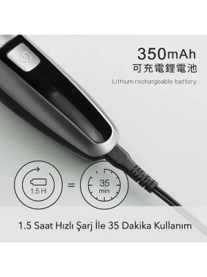 Şarjlı Ayarlanabilir Başlıklı Saç Sakal Traş Makinesi