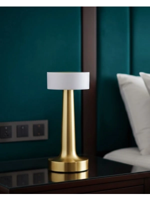 ® Şarjlı Dokunmatik LED Masa Lambası 3 Renk Dimmer Özellikli