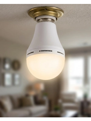 Şarjlı LED Ampul 6500K Soğuk Beyaz E27 Duy Enerji Tasarruflu