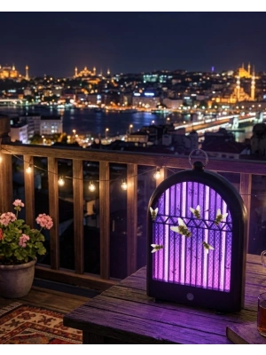 Şarjlı UV Sivrisinek Öldürücü Lamba Sessiz ve