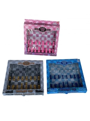 SATRANC GRI PEMBE MAVI