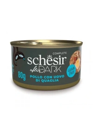 Schesir After Dark Pate Tavuklu ve Bıldırcın Yumurtalı Yetişkin Kedi Konservesi 1 Adet 80 Gr