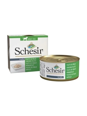 Schesir Jelly Pouch Tavuklu Fileto Konserve Yetişkin Köpek Maması 1 Adet 150 Gr