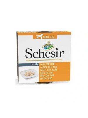 Schesir Jelly Puppy Aloe Vera ve Tavuklu Konserve Yavru Köpek Maması 1 Adet 150 Gr