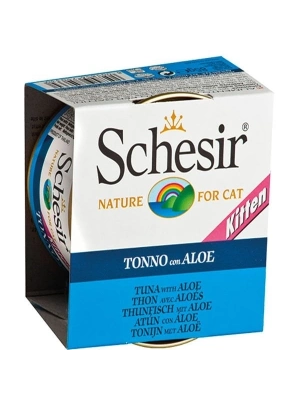 Schesir Kitten Ton Balıklı ve Aloeveralı Yavru Konserve Kedi Maması 1 Adet 85 Gr