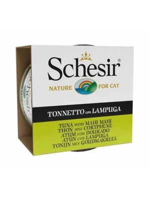 Schesir Ton Balıklı ve Lambukalı Jöleli Konserve Yetişkin Kedi Maması 1 Adet 85 Gr