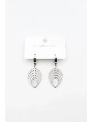 Sedef Yaprak Küpe - Gümüş