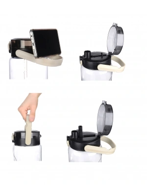 Şeffaf Matara - 2000 Ml - 67,6 Oz - Watermode Matara