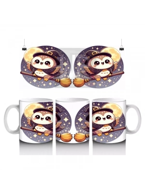 Şeker Sepetli Sevimli Hayalet Figürlü Çocuklara Özel Cadılar Bayramı Baskılı Kupa Bardak