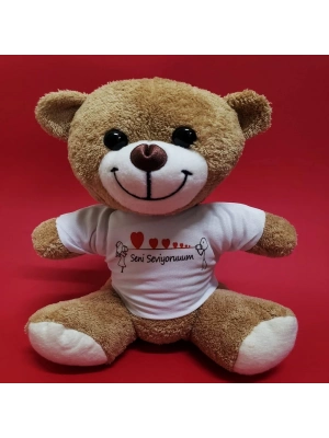 Seni Seviyorum Temalı Peluş Ayıcık