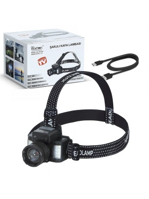 Sensörlü Cree Tg Led Şarjlı Kafa Lambası Wt-625