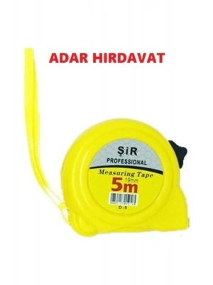 Şerit Metre Sarı Siyah Profesyonel 3x19Mm Royaleks-ÖZŞ-8879