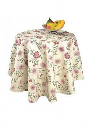 Sermat Hazır Masa Örtüsü 140x140 Cm Yuvarlak Royaleks-MH69